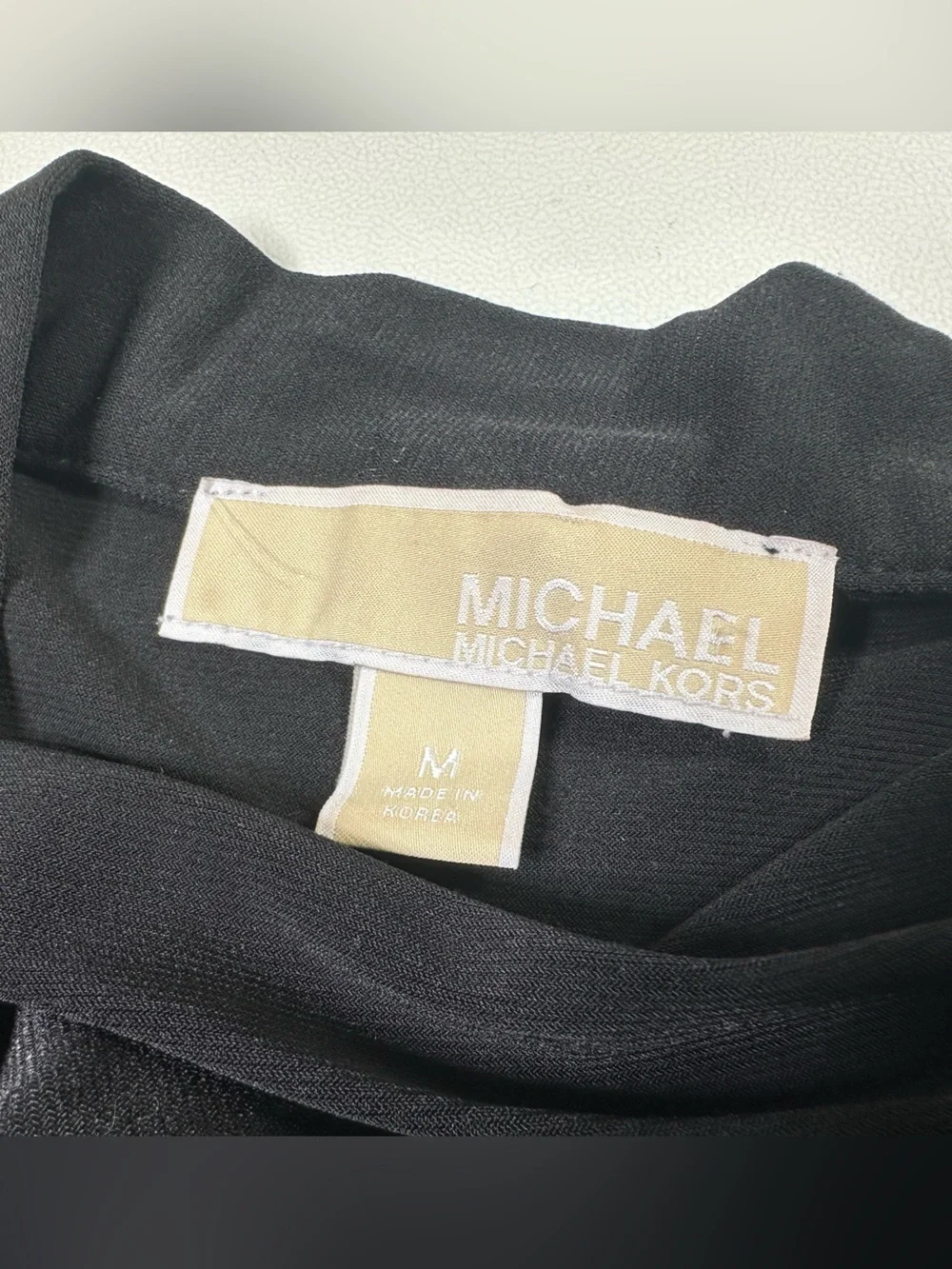 Michael Kors Tie Neck Blouse with Metal Hardware